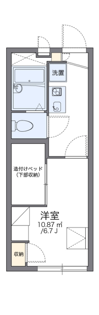 レオパレスＭ 間取り図