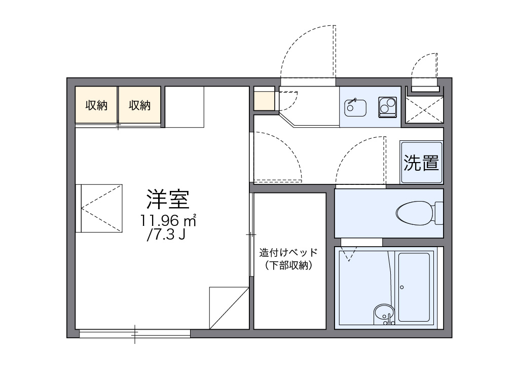 レオパレスＹＡＭ 間取り図