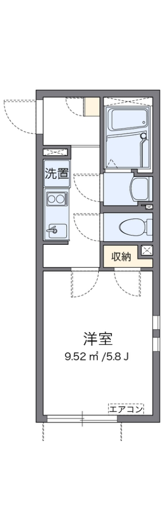 クレイノシャ　ブラン　プティ 間取り図