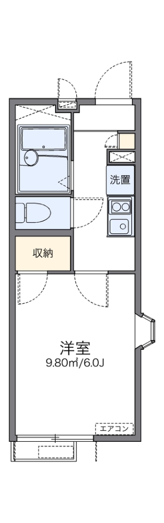 レオパレスパラドール　デ　徳丸 間取り図