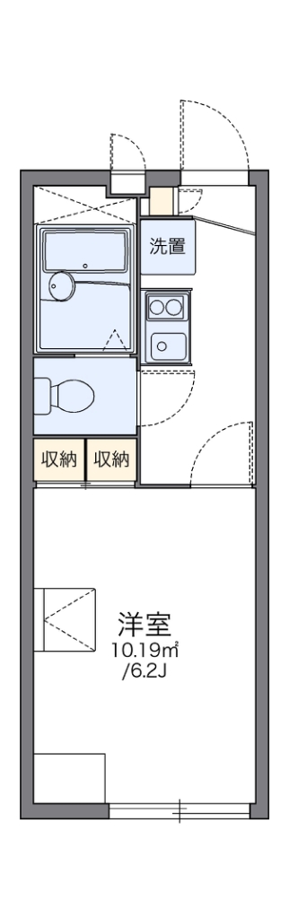 レオパレスグレイス　パティオ 間取り図