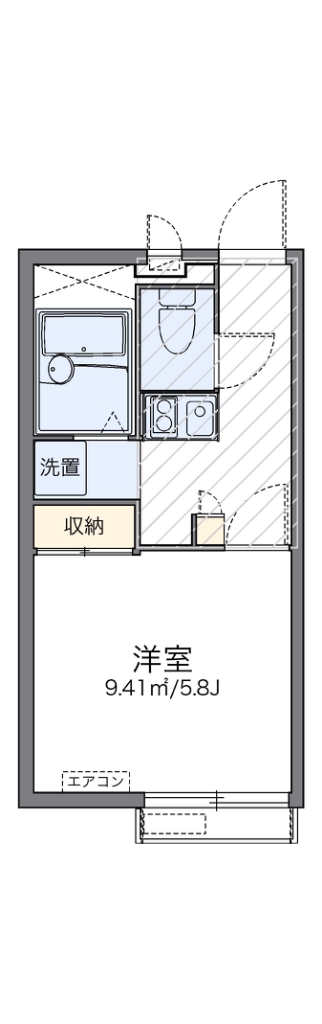 レオパレスＫＩＭＩＳＵＮ 104号室 間取り