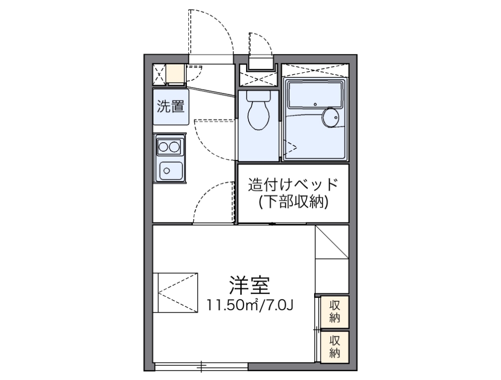 レオパレス東尾久 207号室 間取り