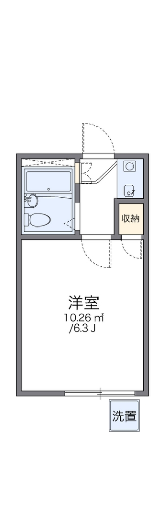 レオパレスシュベルン 103号室 間取り