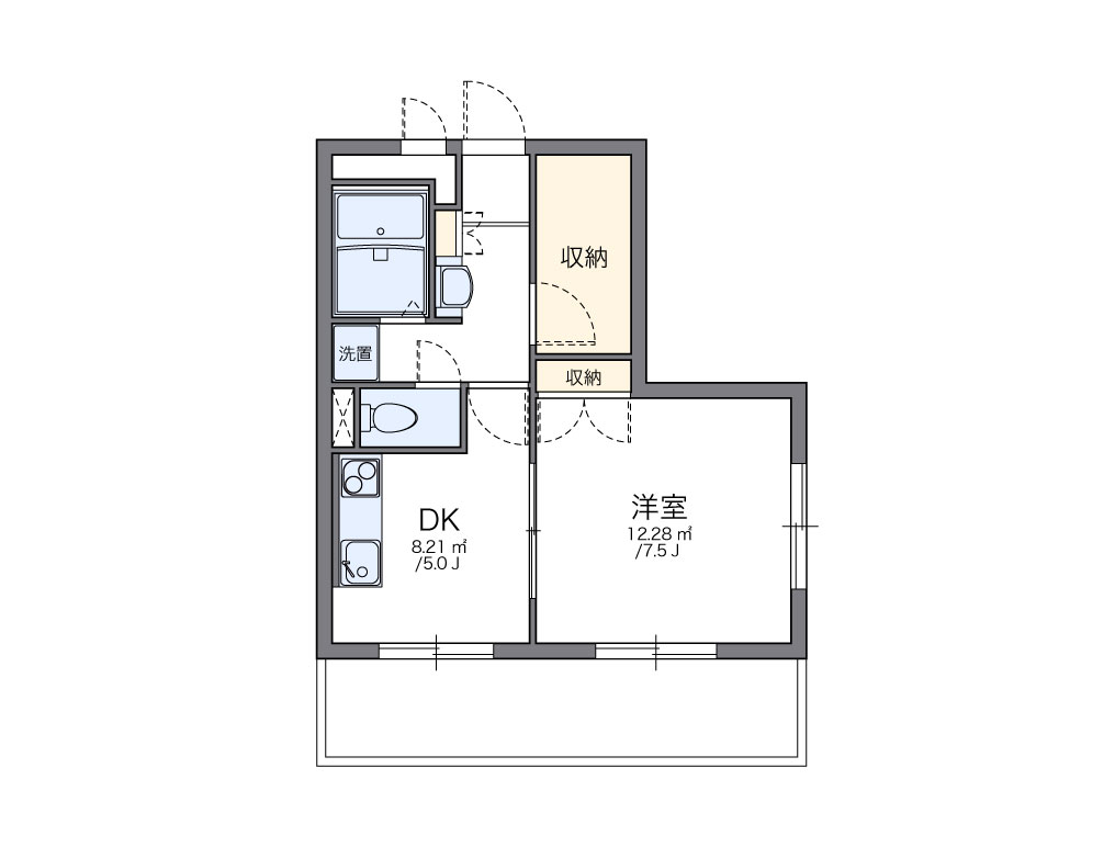 レオパレスＭＩＷＡ 間取り図