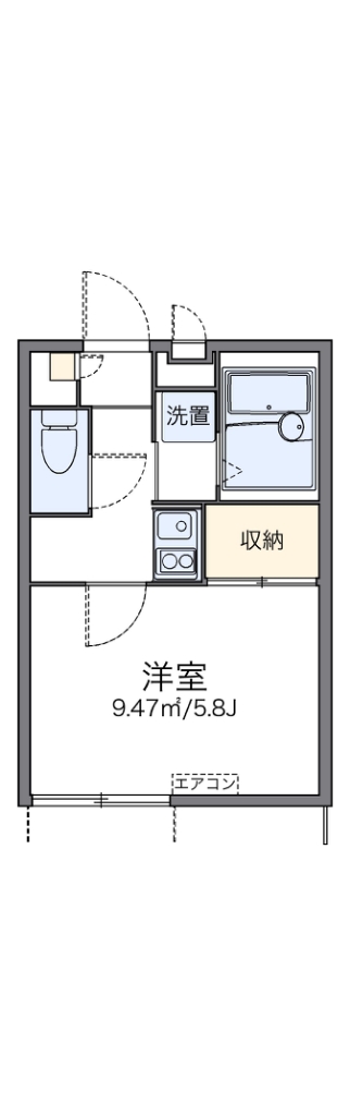 レオパレスオランジェ 間取り図