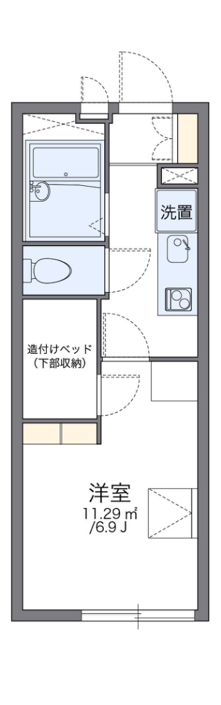 レオパレスセルシス 101号室 間取り