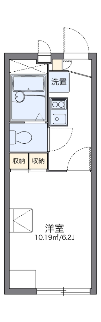 レオパレスヴァンベール 206号室 間取り