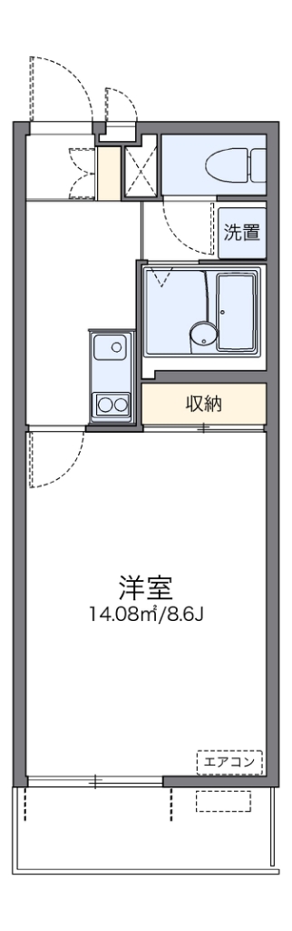 レオネクストマーレ戸田公園 203号室 間取り