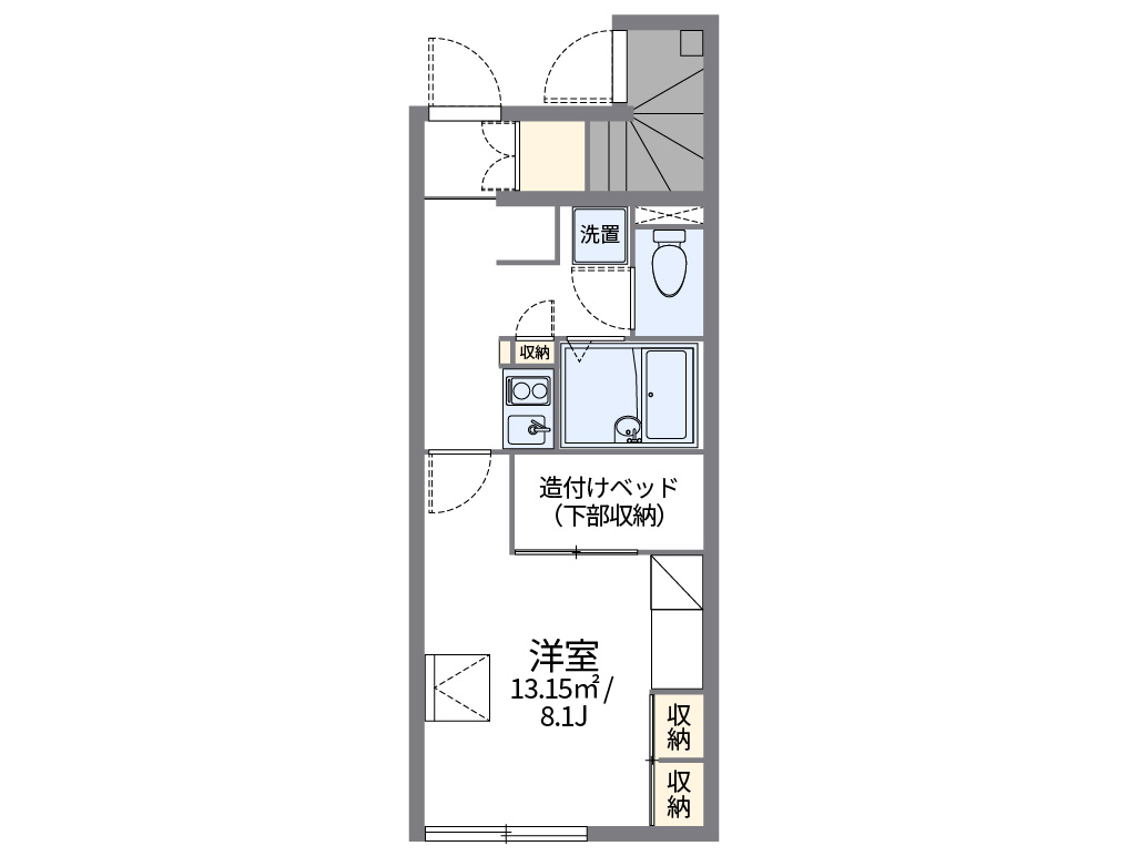 レオパレスＫＡＷＡＳＨＩ　Ⅱ 間取り図