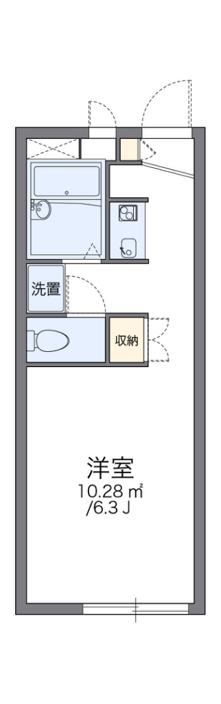 レオパレス壱里山 201号室 間取り