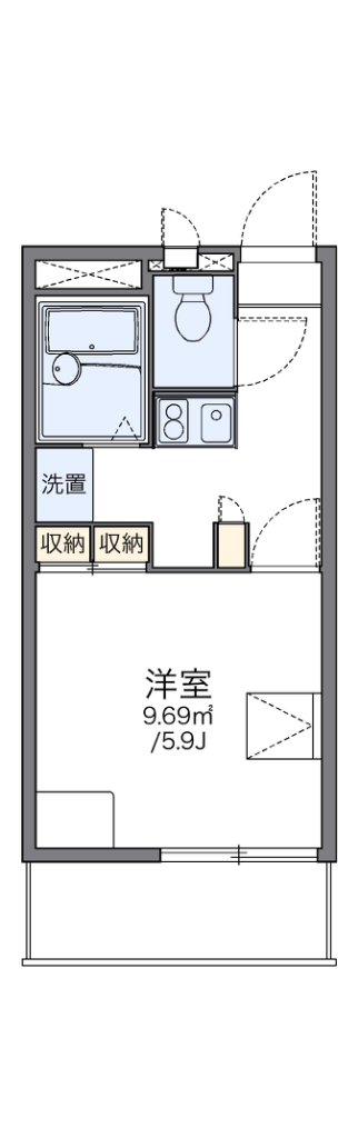 レオパレス霞ヶ関第一 105号室 間取り