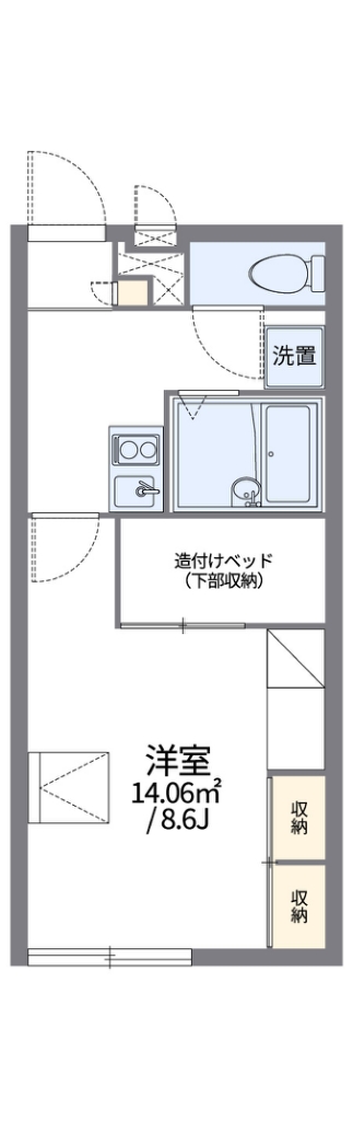 レオパレスマンダリーヌⅢ 203号室 間取り