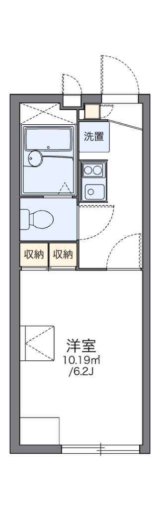 レオパレススカイ　タウン 205号室 間取り