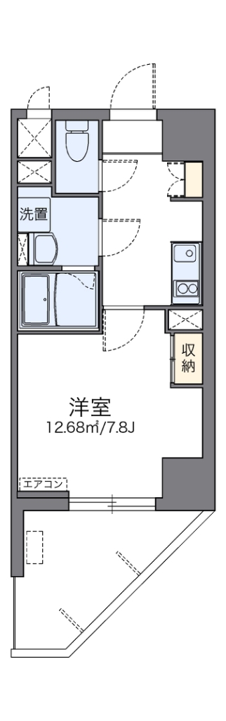 レオネクストル　ヴァン　ブルー 503号室 間取り