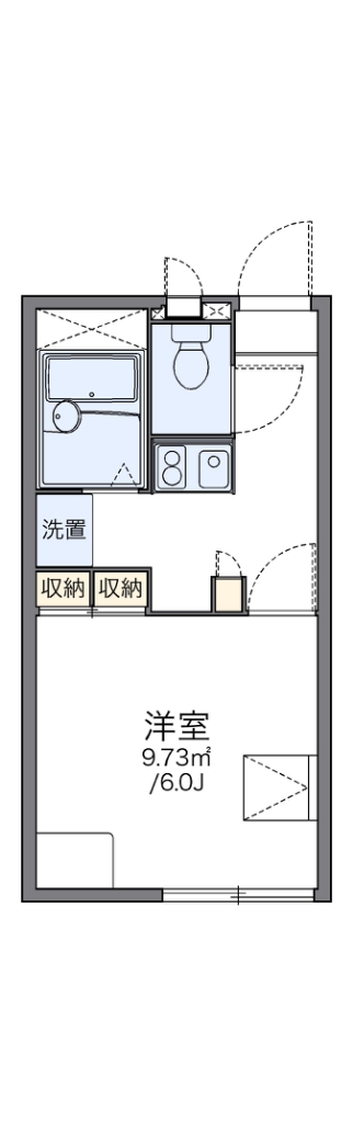 レオパレスＩＷＡＳＥ　Ｔ・Ｒ・Ｙ 間取り図