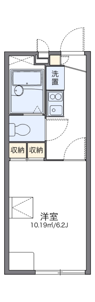 レオパレスリブェール岩崎 間取り図