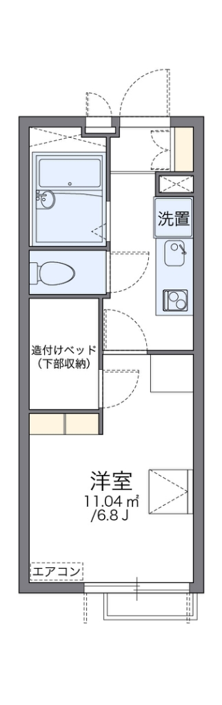 レオパレス北鎌倉ホームズ 201号室 間取り