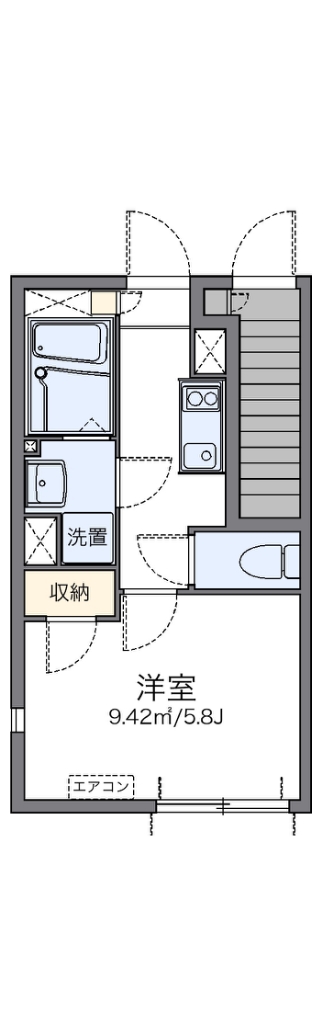 レオネクストベル　フォンターナ 101号室 間取り