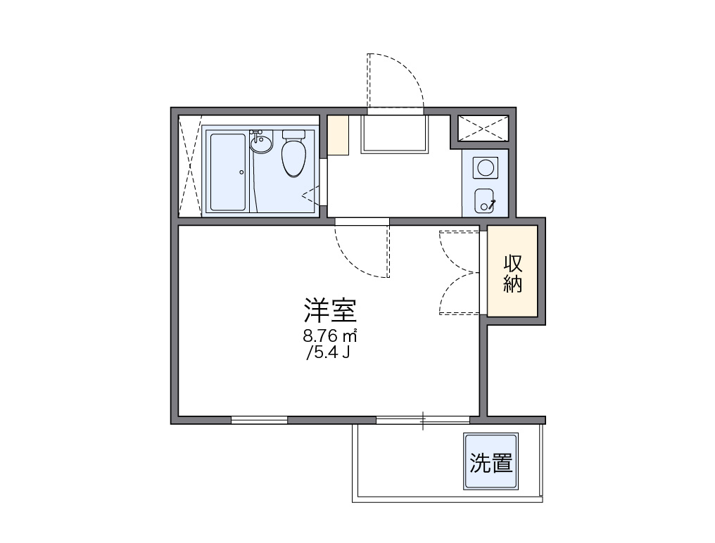 レオパレスパークサイド 間取り図