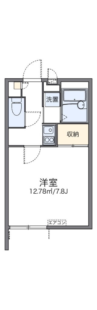 レオパレスカーサ　ソレアード 間取り図