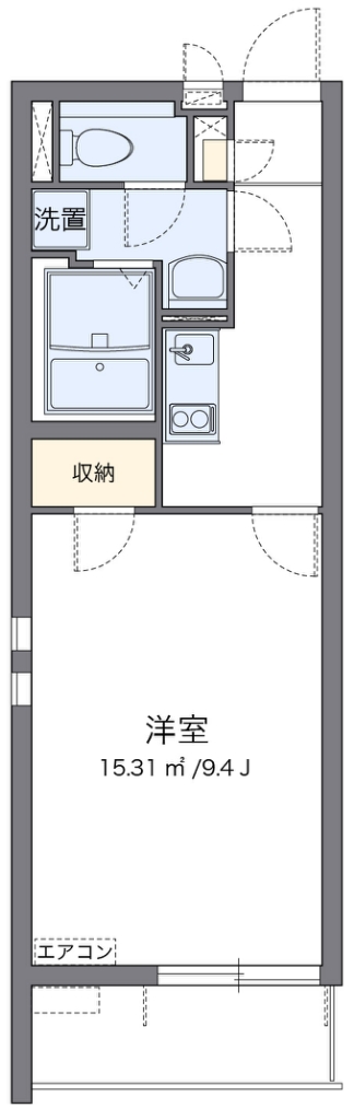 クレイノベルツリー 101号室 間取り