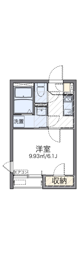 レオネクストカーサレフィナード 201号室 間取り