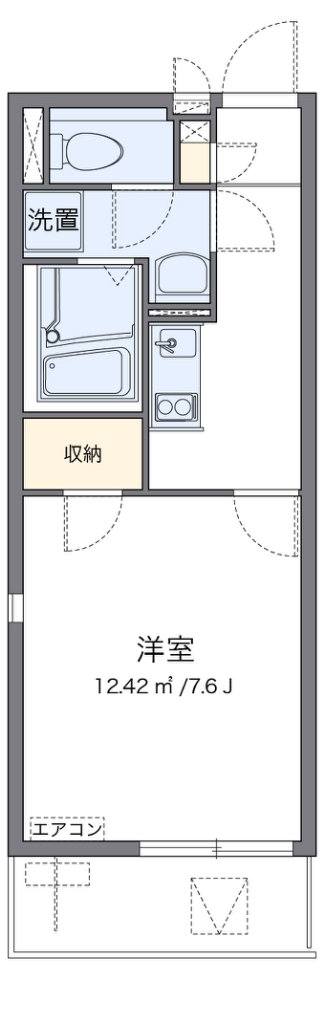 レオネクストヴィオラ 101号室 間取り