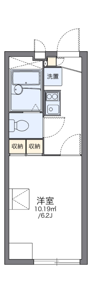 レオパレスゆげたⅡ 207号室 間取り