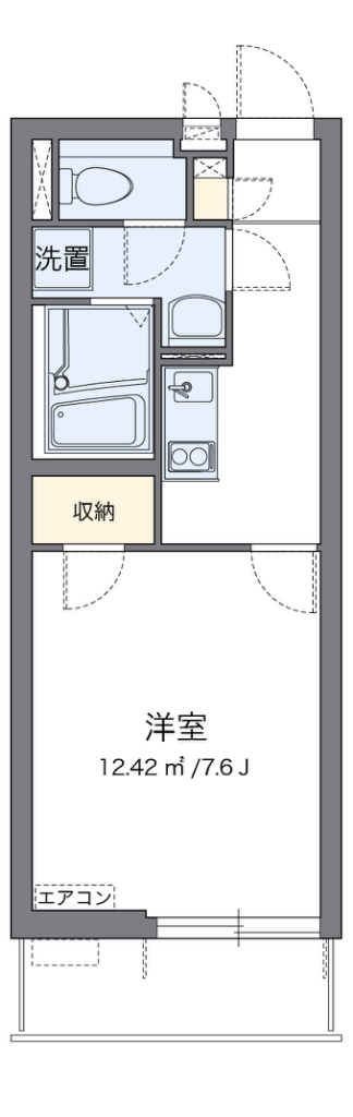 クレイノ河原タウニー 間取り図