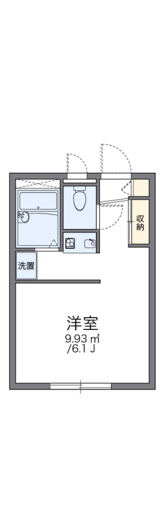 レオパレスハイマート 207号室 間取り