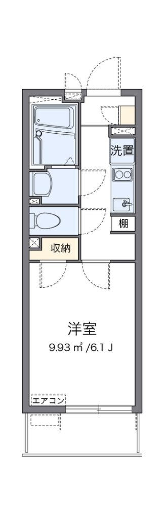 クレイノ彩Ⅴ 間取り図