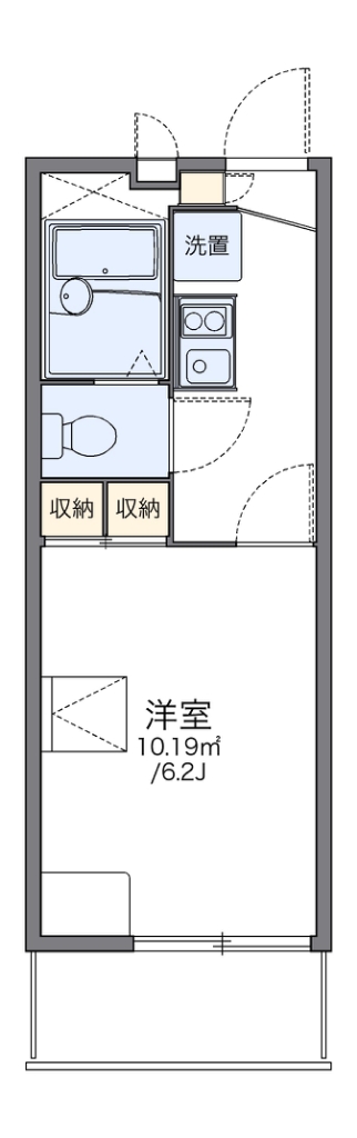 レオパレス美女 303号室 間取り