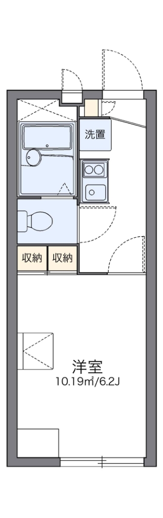 レオパレス花咲の丘Ⅰ 113号室 間取り