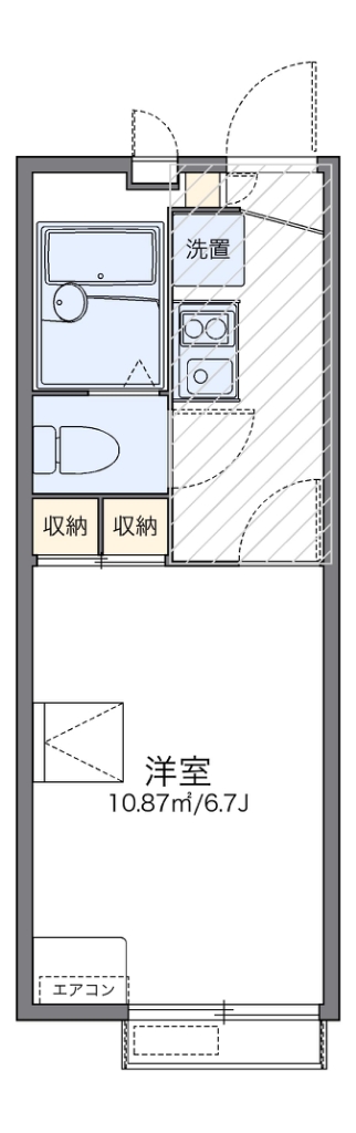 レオパレスＫ＆Ｈ 112号室 間取り