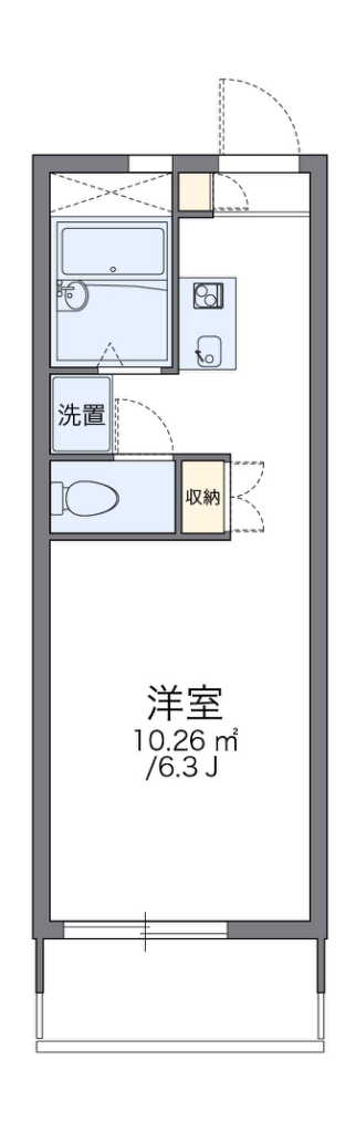 レオパレスカーサ・ベル 間取り図