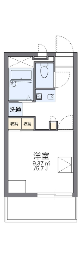 レオパレスエスペランサ分梅 101号室 間取り