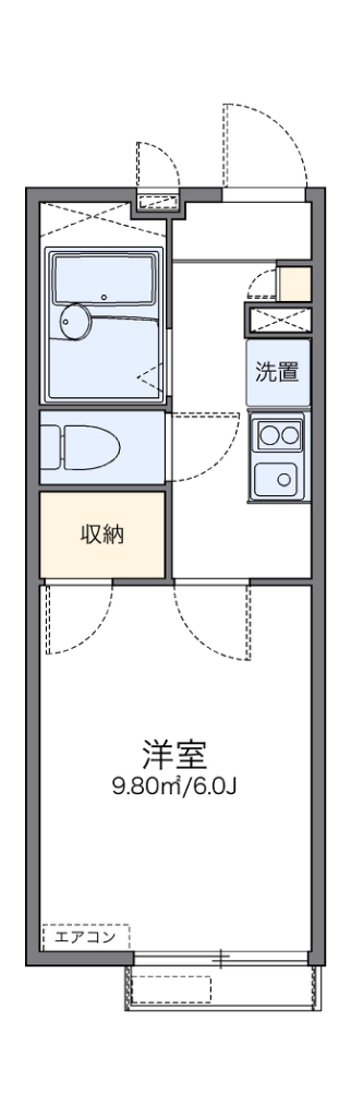 レオパレスハーベスト馬事公苑 間取り図