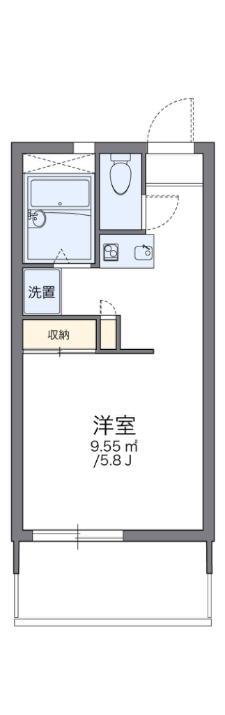 レオパレスヴィルヌーブ 310号室 間取り