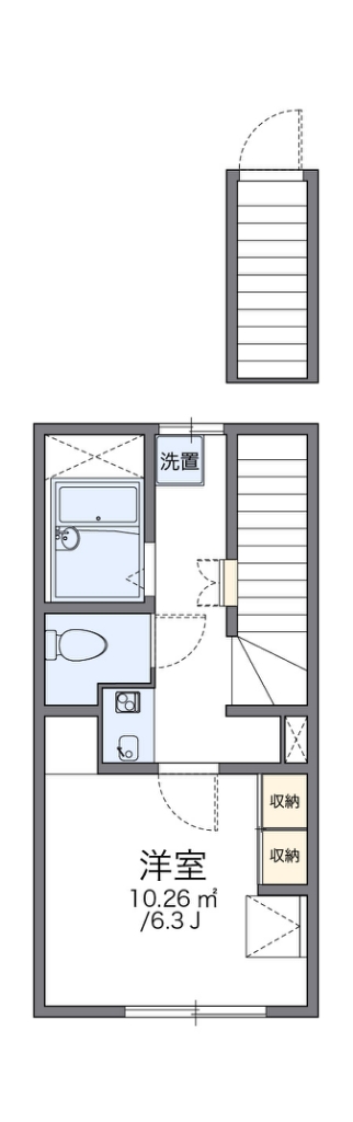 レオパレス学園町ハイツ 間取り図