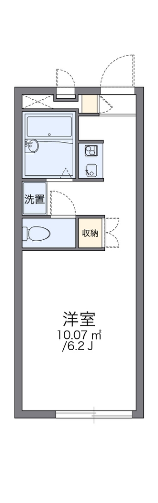 レオパレスＣａｓａＡｖｅｎｕｅ　Ⅲ 104号室 間取り