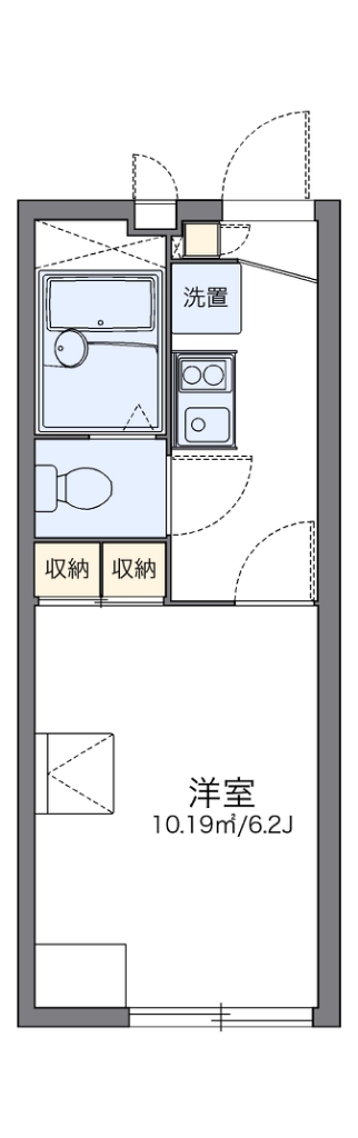 レオパレストミーズ 203号室 間取り