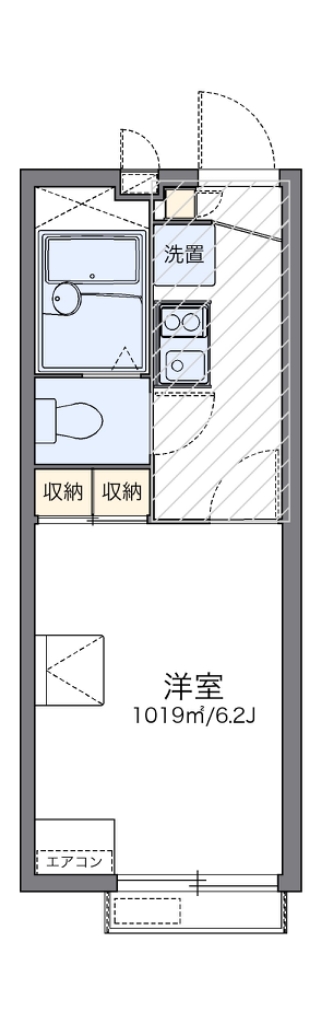 レオパレスミーコーポ　マチヤ２ 201号室 間取り