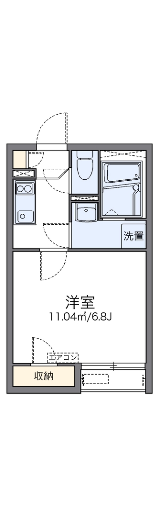 レオネクスト大倉山メルベーユⅢ 202号室 間取り