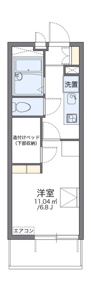 レオパレスＦｏｒ　ｙｏｕ 206号室 間取り