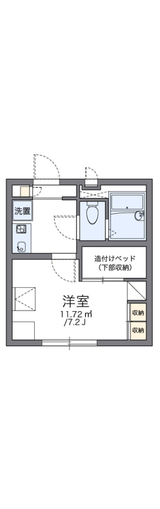 レオパレスイースト成瀬 201号室 間取り