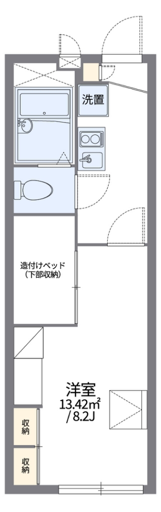 レオパレス新吉田シティーハウス 111号室 間取り