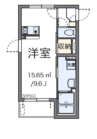 サンサーラ2 201号室 間取り