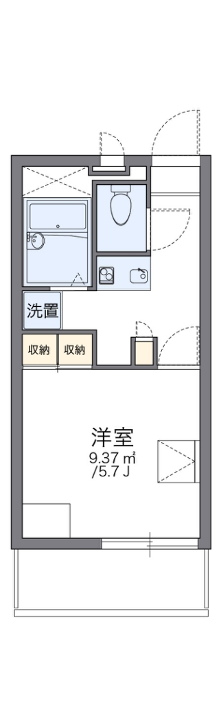 レオパレスセードル 間取り図