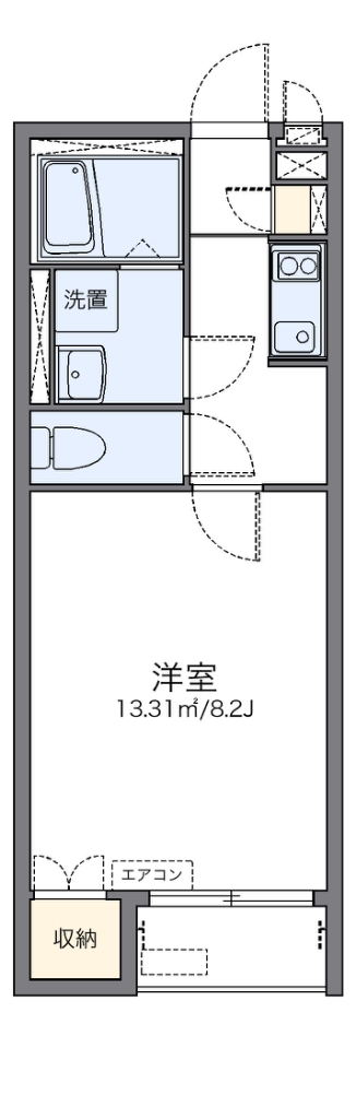 レオネクストセレッサⅢ 205号室 間取り